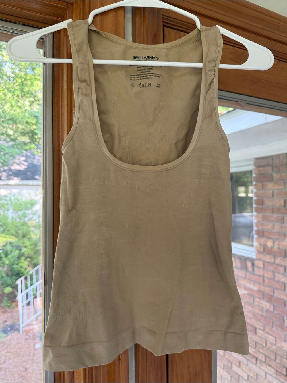 Maiden-form Sweet Nothings Tank Top in Tan